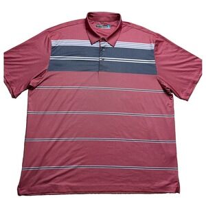Performance Mens Multicolor Short Sleeve Polo Shirt Size XL